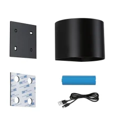 Paulmann Utelamper Med Opp/Ned Lys|Baderomsbelysning Vegg<Nyara rund oppladbar vegglampe opp/ned lys med sensor