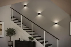 Paulmann Utelamper Med Opp/Ned Lys|Baderomsbelysning Vegg<Nyara rund oppladbar vegglampe opp/ned lys med sensor