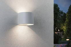 Paulmann Utelamper Med Opp/Ned Lys|Baderomsbelysning Vegg<Nyara rund oppladbar vegglampe opp/ned lys med sensor