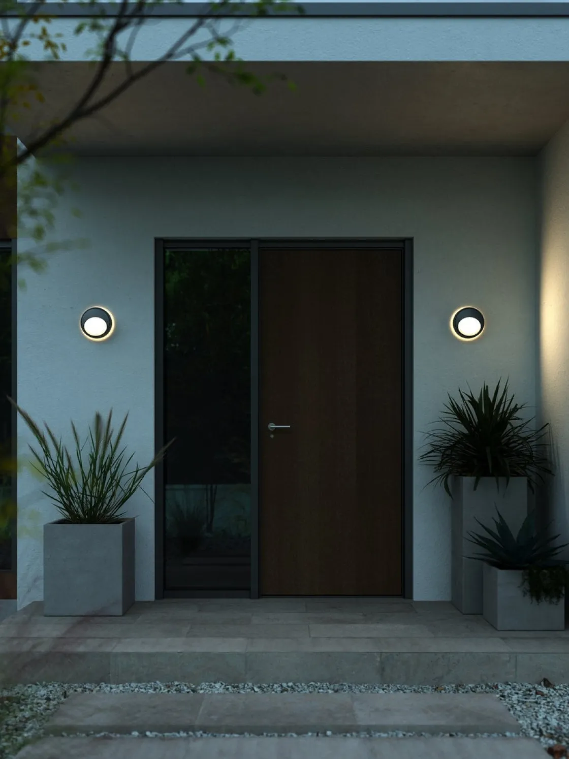 Nordlux Utelamper - Veggskjold / Plafond<Oliver round vegglampe utendørs IP54 -