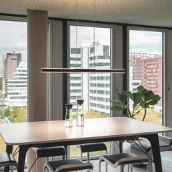 Slv Kjøkkenbelysning Tak|Takpendler<One linear 100 cm takpendel opp/ned lys 24W 2700/3000 Kelvin - Dimbar