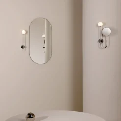 Astro Lighting Baderomsbelysning Vegg<Orb Single vegglampe m/speil IP44 G9