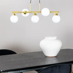 Venture Home Kjøkkenbelysning Tak|Takpendler<Orb takpendel 63 cm - Opal/Messingfarget