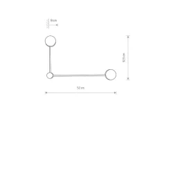 Nowodvorski Interiørlamper<Orbit 2 vegglampe 20/40 -