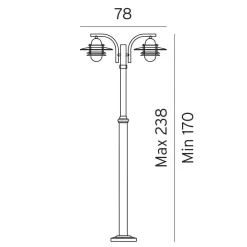 Norlys Lightup-Pris|Lyktestolper<Oslo stolpe 242
