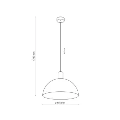 TK Lighting Kjøkkenbelysning Tak|Takpendler<Oslo takpendel 33,5 cm