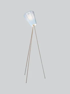 Northern Interiørlamper Gulv<Oslo Wood gulvlampe stål med skjerm