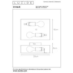 Lucide Vegglamper Med Opp/Ned Lys<Ovalis vegglampe opp/ned