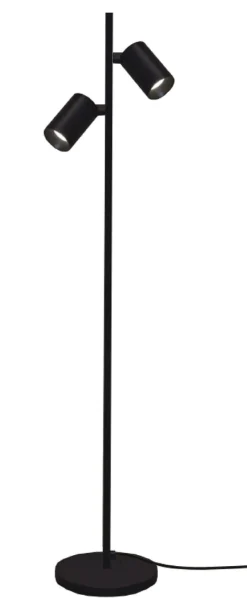 NorDesign Leselamper Gulv<Oz K2 gulvlampe - Svart/Gullfarget