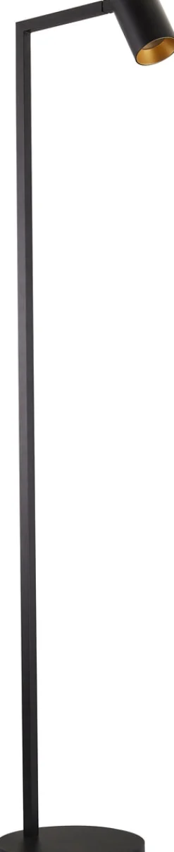 NorDesign Leselamper Gulv<Oz K1 gulvlampe - Svart/Gullfarget