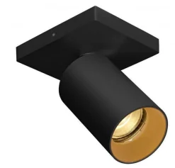 NorDesign Kjøkkenbelysning Tak|Spotter & Skinner<OZ K1 taklampe med 1 spott - Svart/gull