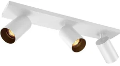 NorDesign Kjøkkenbelysning Tak|Spotter & Skinner<OZ K3 taklampe med 3 spotter - hvit/Svart