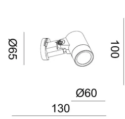 NorDesign Uplights<Oz K1 uplight IP65 GU10 -