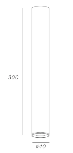 NorDesign Kjøkkenbelysning Tak|Takpendler<Oz mini pendel tube