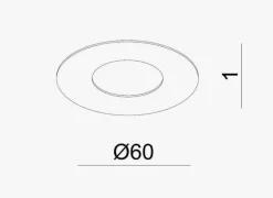 NorDesign Kjøkkenbelysning Tak|Spotter & Skinner<Oz Mounting plate, white (for OZ recessed spot)