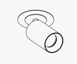 NorDesign Kjøkkenbelysning Tak|Spotter & Skinner<Oz Mounting plate, white (for OZ recessed spot)