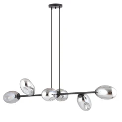 Emibig Kjøkkenbelysning Tak|Takpendler<Pandora takpendel 6-lys - Svart/Røykfarget