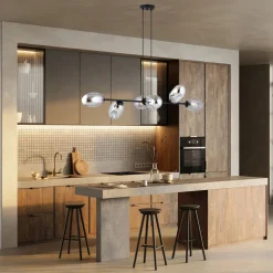 Emibig Kjøkkenbelysning Tak|Takpendler<Pandora takpendel 6-lys - Svart/Røykfarget