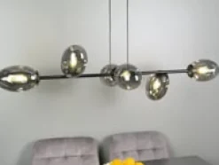 Emibig Kjøkkenbelysning Tak|Takpendler<Pandora takpendel 6-lys - Svart/Røykfarget