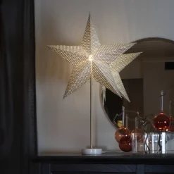 Konstsmide Adventsstjerner<Papirstjerne med marmor