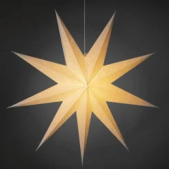Konstsmide Adventsstjerner<Pappstjerne 115 cm 9 armet - Hvit