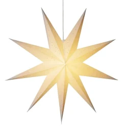 Konstsmide Adventsstjerner<Pappstjerne 115 cm 9 armet - Hvit