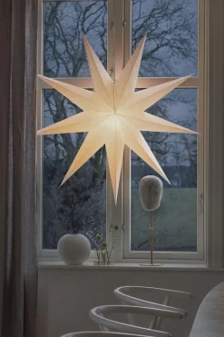Konstsmide Adventsstjerner<Pappstjerne 115 cm 9 armet - Hvit