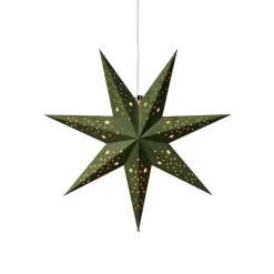 Konstsmide Adventsstjerner<Pappstjerne 60 cm - Grønn fløyel/Gull innside