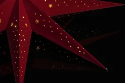 Konstsmide Adventsstjerner<Pappstjerne 78 cm - fløyel/Gull innside