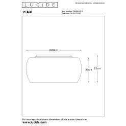 Lucide Kjøkkenbelysning Tak|Taklamper / Takplafonder<Pearl taklampe 40 cm - Krom