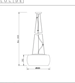Lucide Kjøkkenbelysning Tak|Takpendler<Pearl takpendel 40 cm - Krom