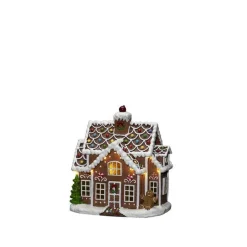Konstsmide Juledekorasjon<Pepperkakehus med lys