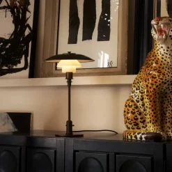 Louis Poulsen Louis Poulsen<PH 3/2 Aged brass opal bordlampe