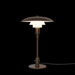 Louis Poulsen Louis Poulsen<PH 3/2 Aged brass opal bordlampe