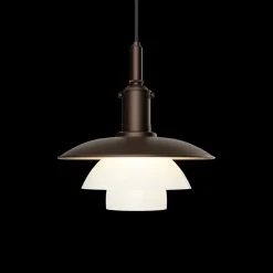 Louis Poulsen Louis Poulsen|Kjøkkenbelysning Tak<PH 3/3 aged brass opal takpendel