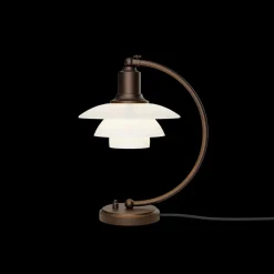 Louis Poulsen Louis Poulsen<PH 2/2 Luna aged brass opal bordlampe