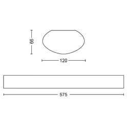 Philips Lysarmaturer & Led Panel<Aqualine 24W LED Lysarmatur 2700K 2200 lumen IP65 -
