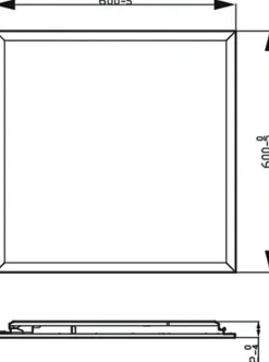 Philips Kjøkkenbelysning Tak|Taklamper / Takplafonder<CL560 taklampe 60x60cm 36W 4000K 3-steg dim -