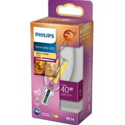 Philips Led-Pærer E14 Sokkel<E14 LED 3,4 watt (40W) Warmglow - Dimbar