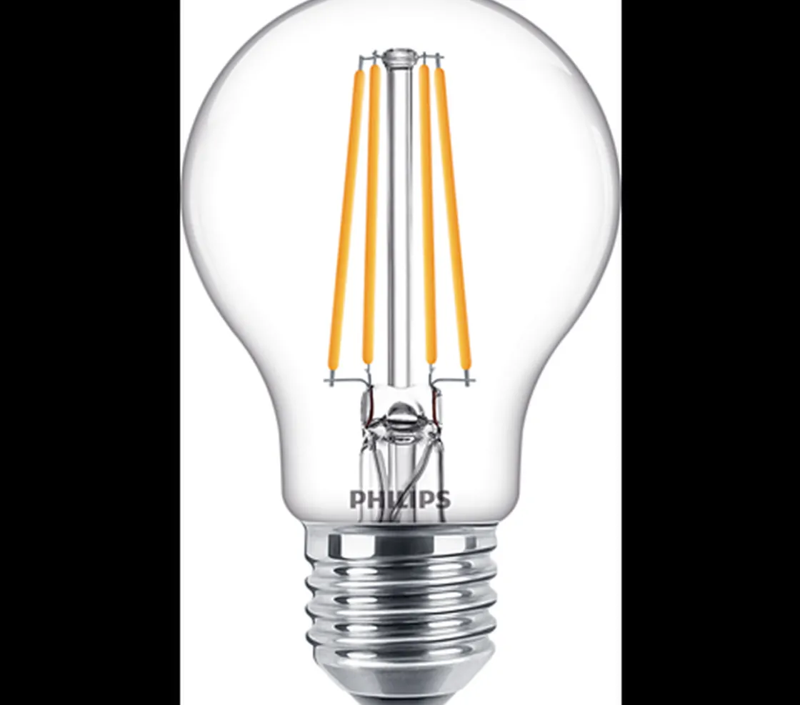 Philips Led-Pærer E27 Sokkel<Filament E27 LED 7W 2700K Ikke dimbar - Klar