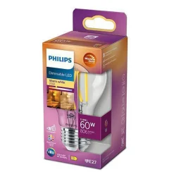 Philips Led-Pærer E27 Sokkel<Filament E27 LED 5,9W warmglow -