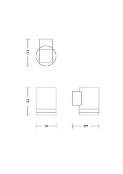 Philips Solcellebelysning|Utelamper Med Opp/Ned Lys<Fyce vegglampe 1,5W 2700 Kelvin IP44 solcelledrevet med dag/natt sensor