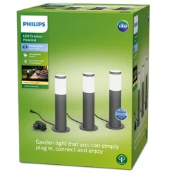 Philips Philips Gardenlink|Pullert<Gardenlink 34,9 cm pullert 2700K 6W IP44 3-pakning - - 12Volt