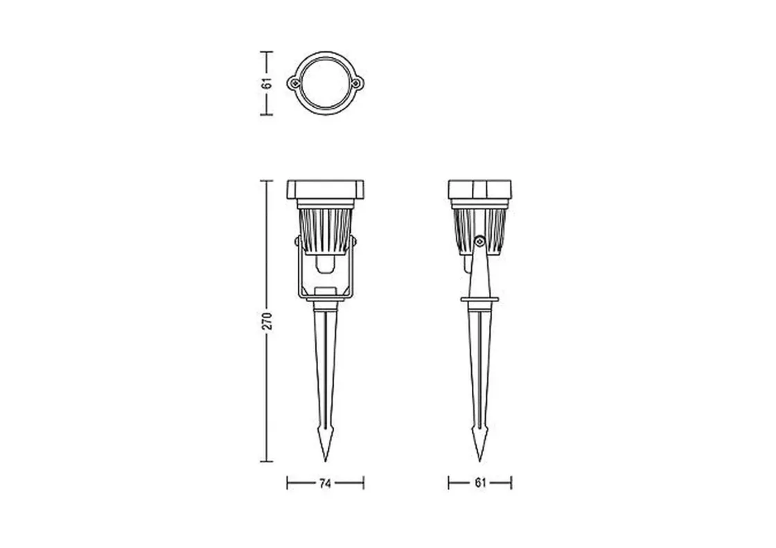 Philips Uplights|Philips Gardenlink<Gardenlink Caper uplight 2700K 1,5W IP44 3-pakning - 24 Volt