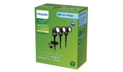 Philips Philips Gardenlink<Gardenlink Reuel bakkespotter 2700K 1,5W IP44 3-pakning - 24 Volt