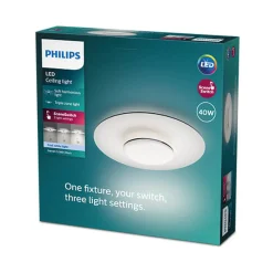 Philips Kjøkkenbelysning Tak|Taklamper / Takplafonder<Garnet CL580 taklampe 50 cm 40W 4000K SceneSwitch - Svart/Hvit