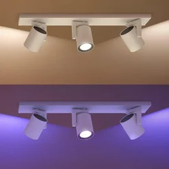 Philips Hue Kjøkkenbelysning Tak|Philips Hue<Argenta 3 lys spotlight white and colore ambiance