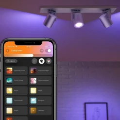 Philips Hue Kjøkkenbelysning Tak|Philips Hue<Argenta 3 lys spotlight white and colore ambiance