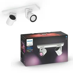 Philips Hue Kjøkkenbelysning Tak|Philips Hue<Argenta dobbel spotlight white and colore ambiance
