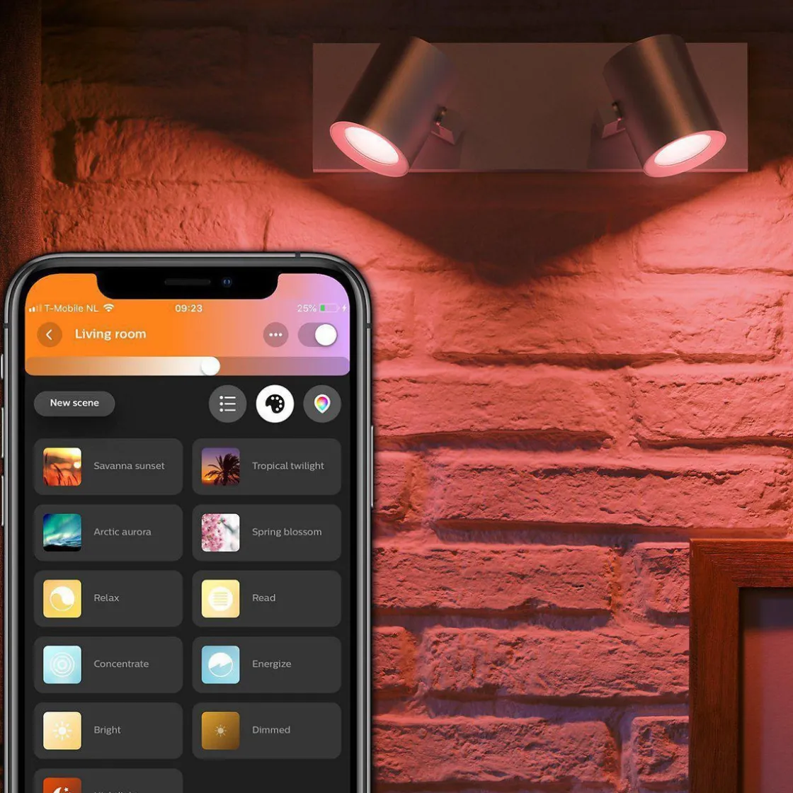 Philips Hue Kjøkkenbelysning Tak|Philips Hue<Argenta dobbel spotlight white and colore ambiance